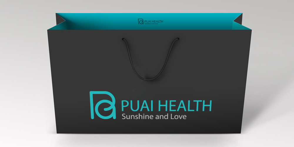 醫療健康行業logo設計案列_普愛健康logo設計應用手提袋_北京logo設計_高瑞品牌 醫療健康行業logo設計案列_普愛健康logo設計應用手提袋_北京logo設計_高瑞品牌