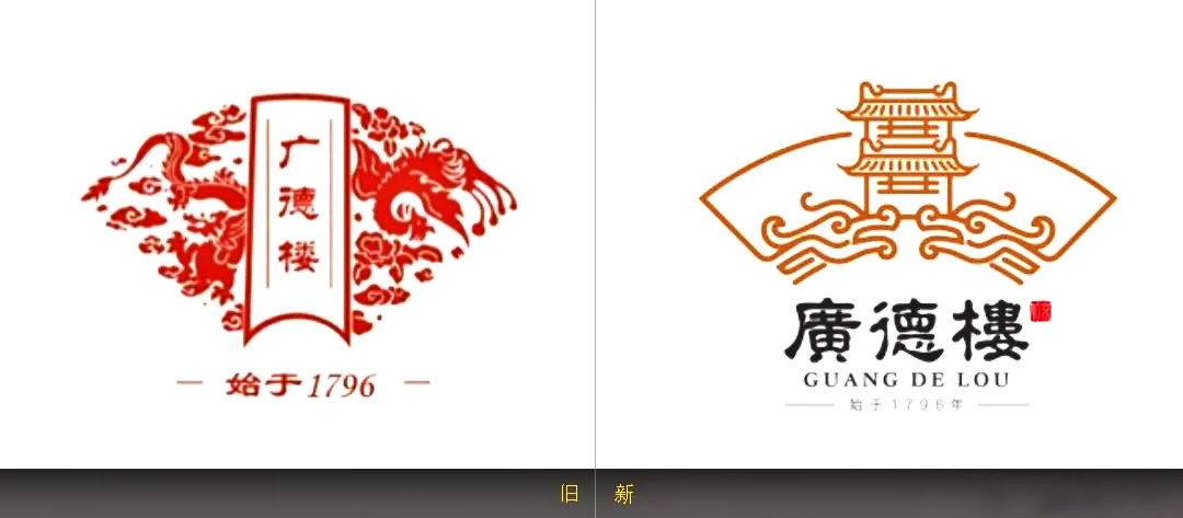 廣德樓新舊LOGO設(shè)計對比_高瑞品牌