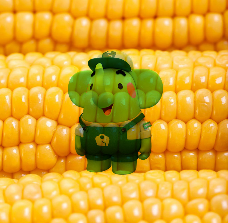 美團買菜品牌吉祥物小綠象應用效果_高瑞品牌